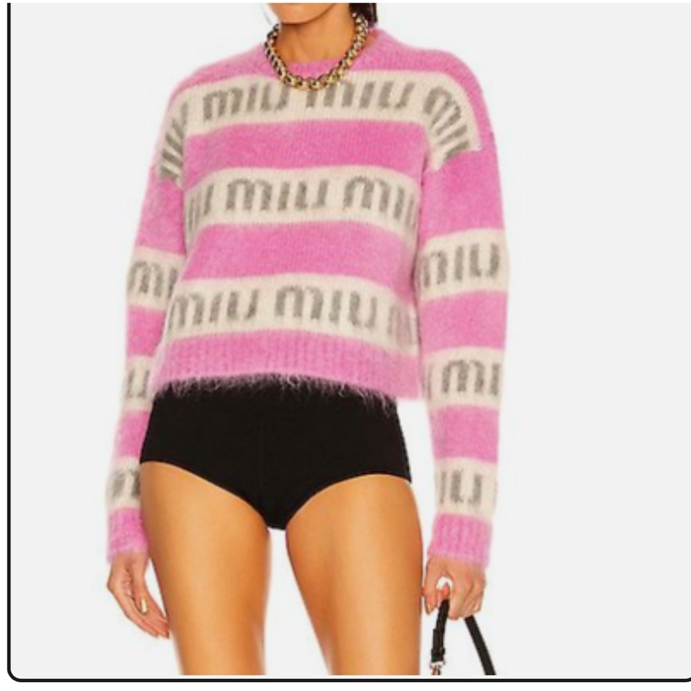 MIU MIU wool pink sweater